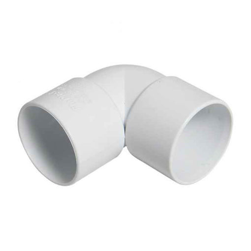 Picture of 21.5mm Overflow 90 Deg Bend White