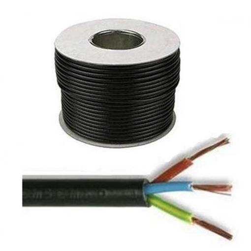 Picture of 0.75mm 2C Black PVC Flex Cable (100m Coil)