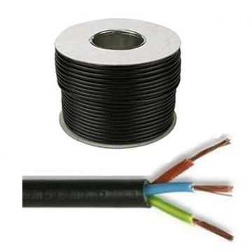 Picture of 1.00mm 2C Black PVC Flex Cable (100m Coil)