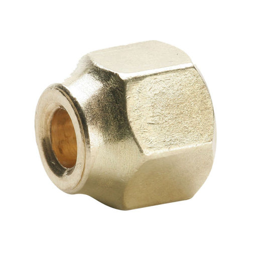 Picture of 1/4" Brass Short Forged Flare Nut