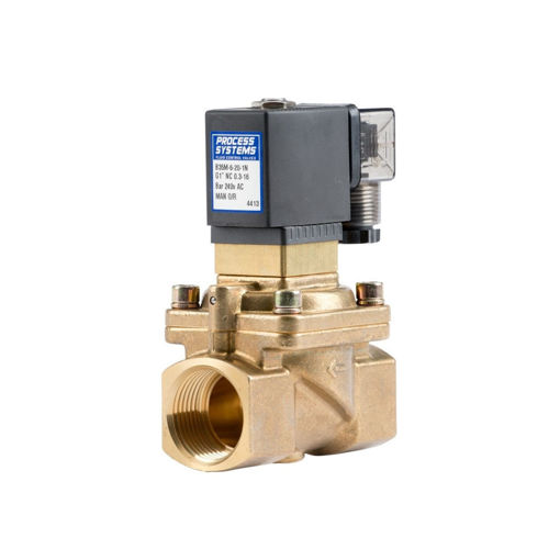 Picture of 1 1/2" BSP Normally Closed Auto Reset Gas Solenoid Valve 240v AC