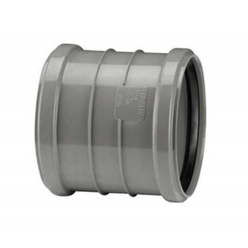 Picture of 110mm Coupler Double Socket Grey