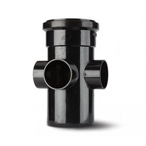 Picture of 110mm 4 Way Boss Pipe Conn Socket Black