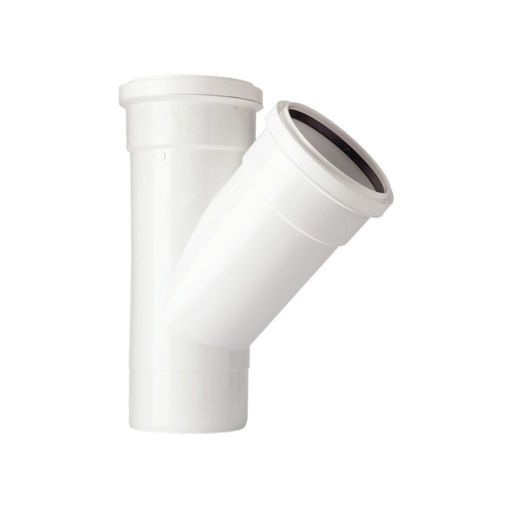 Picture of 40mm ABS Sweep Tee (135 Deg) White