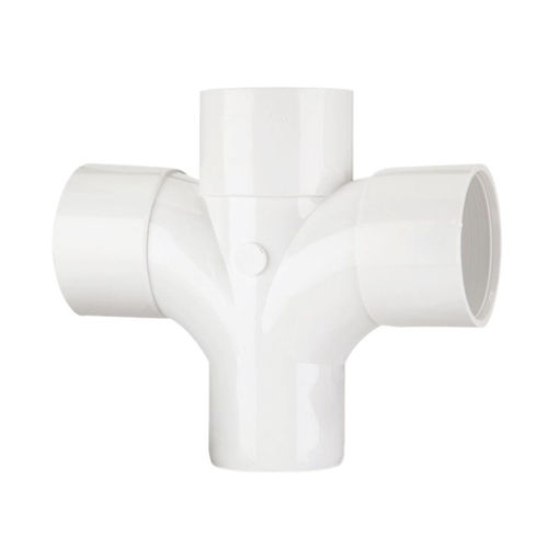 Picture of 40mm ABS Sweep Cross (91 Deg) White