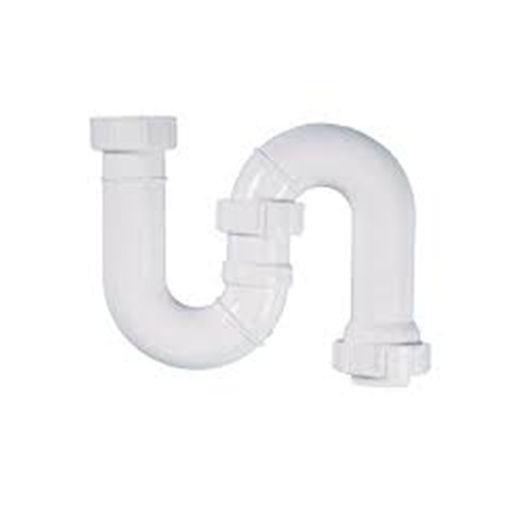 Picture of 32mm Tubular Swivel S Trap White