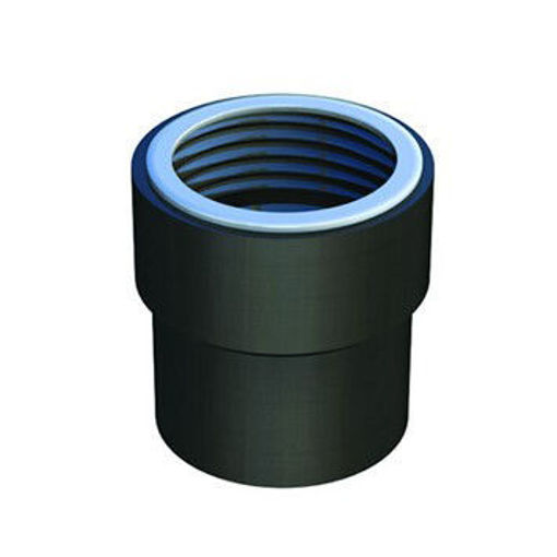 Picture of 50mm x 1" FUZE HDPE End With Internal Thread (Reinforced Ring)
