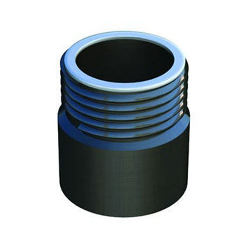 Picture of 50mm x 11/2" FUZE HDPE End With External Thread (Reinforced Ring)