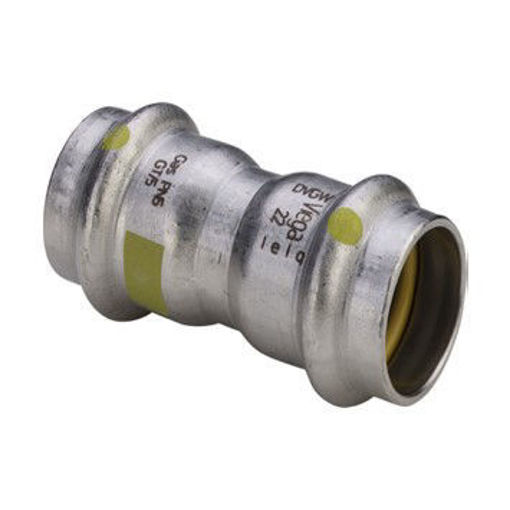 Picture of 15mm Sanpress Inox GAS Coupling S/S 0215