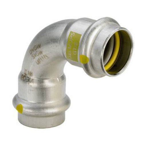 Picture of 22mm Sanpress Inox GAS Elbow 90Deg S/S 0216