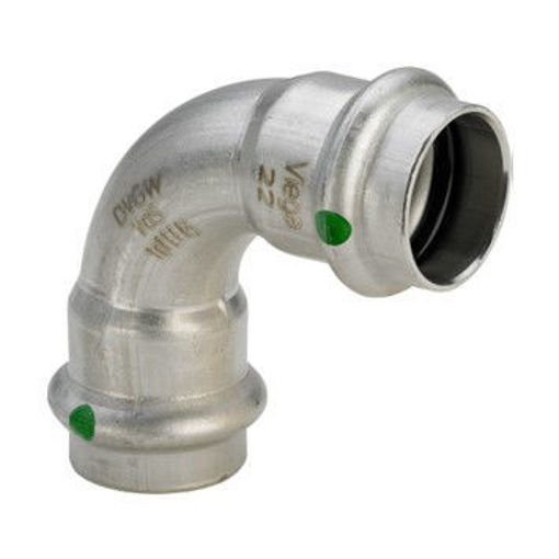 Picture of 35mm Sanpress Inox Elbow 90Deg S/S 2316