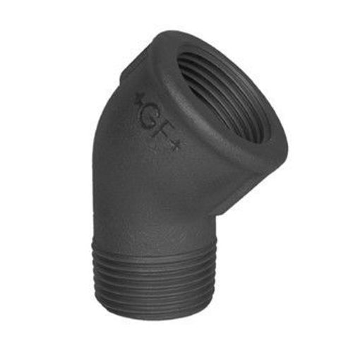 Picture of 80nb Blk Mall 45Deg M & F Elbow