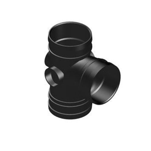 Picture of 110mm Single Branch(92 Deg) Black