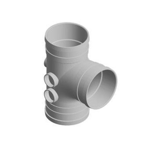 Picture of 160mm Single Branch(92 Deg) Grey