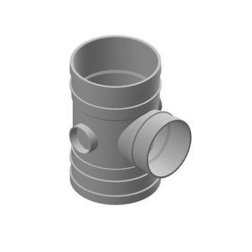 Picture of 160X110mm Single Branch (92 Deg) Grey