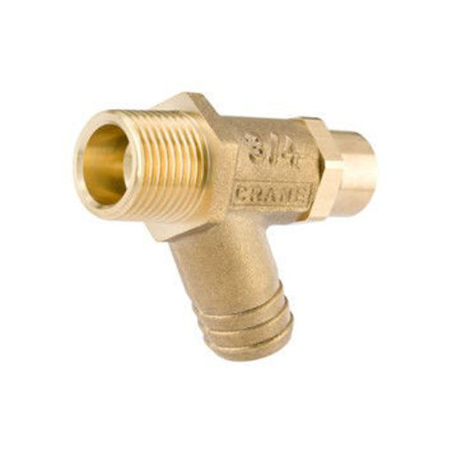 Picture of 20nb Crane DZR Lockshield Drain Cock D340