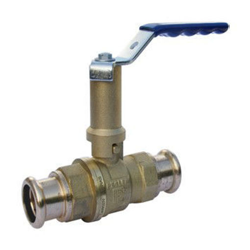 Picture of 35mm Pegler PS550BEL Extended Stem Ball Valve Blue Handle Press End 