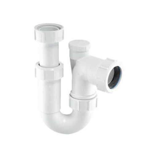 Picture of 11/4" McAlpine Tubular Swivel 'P' Trap Anti-Vac Adj Inlet 75mm Seal