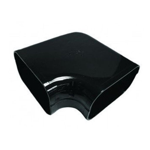 Picture of ASHP 140mm Flat Bend 90Deg Black