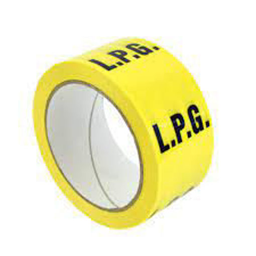 Picture of 2" x 50m LPG ID Tape - Black On Yellow
