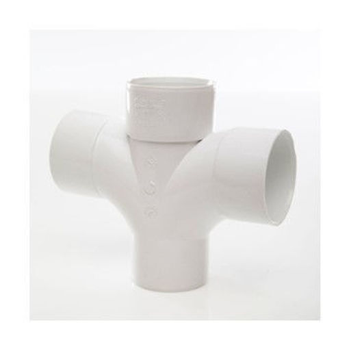 ABS Waste 92.5 Deg Cross Tee White