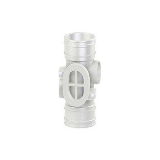 Picture of 82mm Access Pipe Connector 2 Boss White