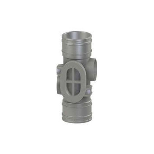 Picture of 82mm Access Pipe Connector 2 Boss Grey