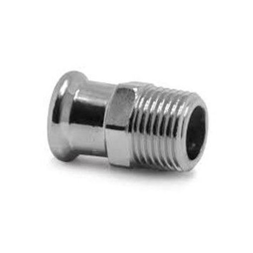 Picture of 15x1/2" Xpress Chrome Plated Cu x Mi Adaptor S3CP