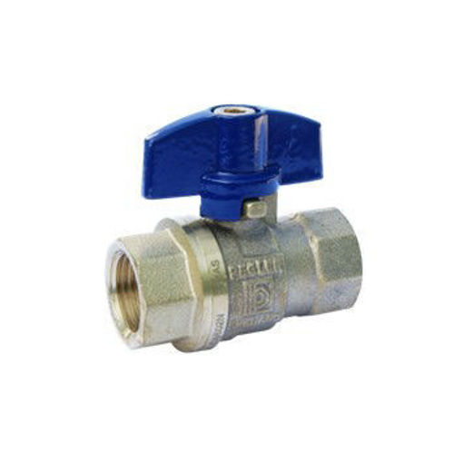 Picture of 15nb Pegler DZR T-Handle Ball Valve Blue Lever PB550DR T