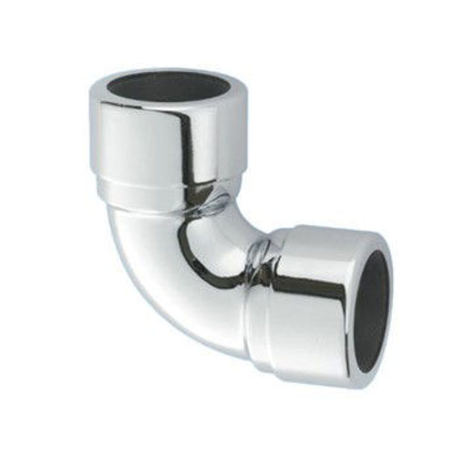 Picture of 32mm McAlpine 90 Deg Chrome Plated Elbow 32A-CB