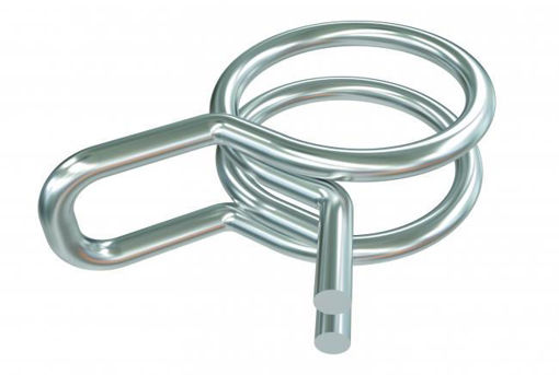 Picture of Double Wire Clamp F/Tub Clear D10mm Int (3/8")