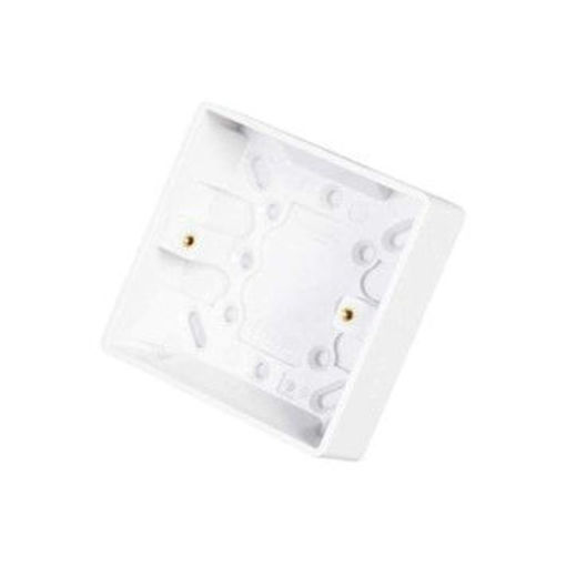 Picture of 32mm Deep Single Gang White Back Box to suit Switched Fused Spur