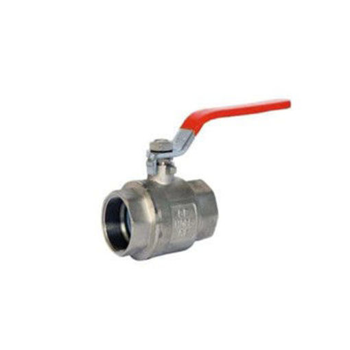 Picture of 15nb SBS750 BSP Taper Threaded Ball Valve Red Lever