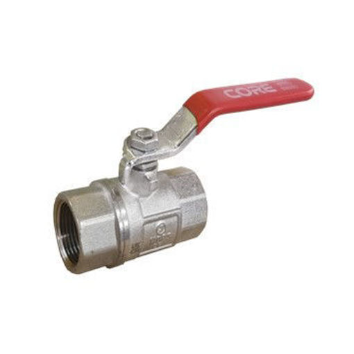 Picture of 15nb CORE750 Ball Valve Red Lever WRAS