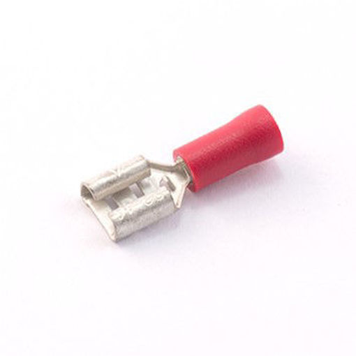 Picture of Red Female Push-On Terminal 6.3mm Width x 0.8