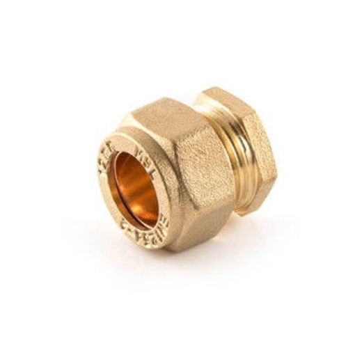 Picture of 15mm CORE Brass Compression Stop End 651