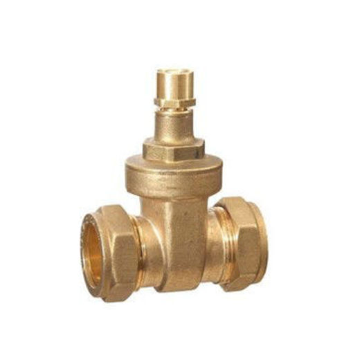 Picture of 15mm CORE Brass BS Compression LS Gate valve 