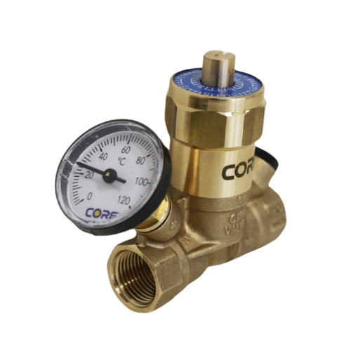 Picture of 25nb CORE Art32 DZR Brass Adjustable TBV C/W Gauge WRAS