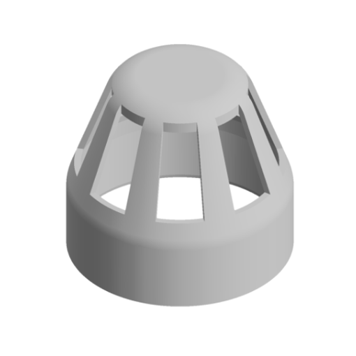 Picture of 82mm Vent Cowl Grey