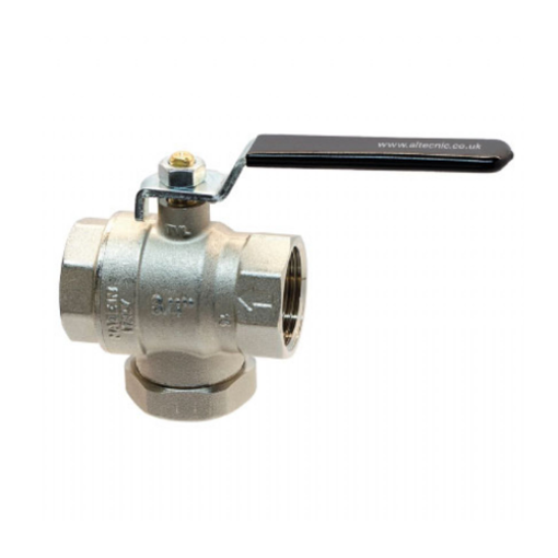 Picture of Altecnic 3/4" Filter Ball Valve Black Lever Handle
