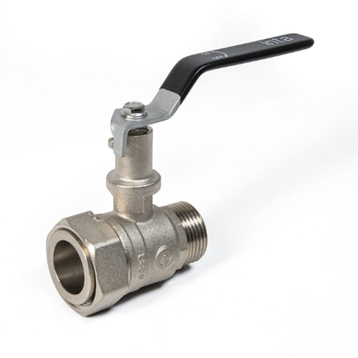 Picture of 11/4" Female Swivel x 11/4" Male Inta Flat Face Extended Lever Ball Valve