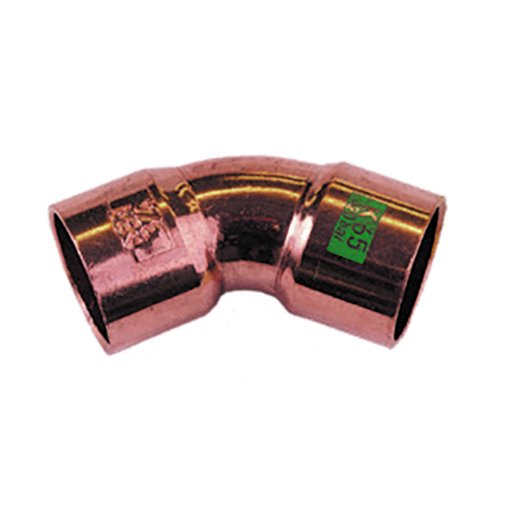 Picture of 1/2" K65 Copper 45Deg Elbow