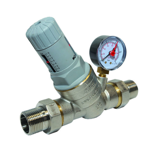 Picture of 40nb Pressure Reducing Valve Male c/w Gauge 0.5 - 6 Bar WRAS