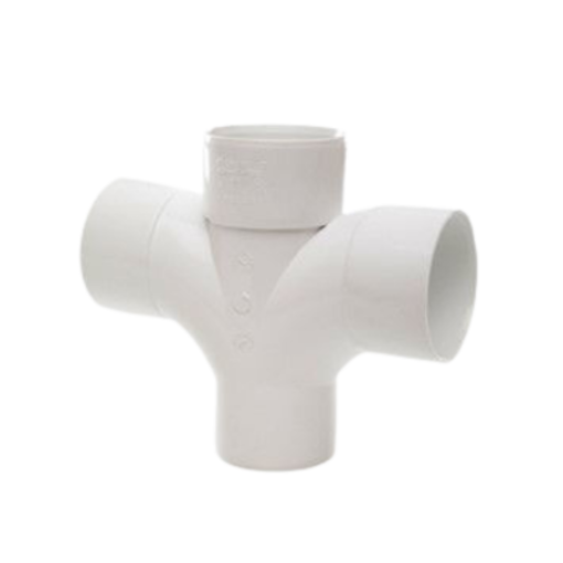 Picture of 40mm ABS Waste 92.5 Deg Cross Tee White