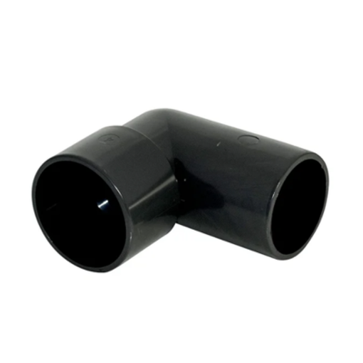 Picture of 40mm ABS Waste 90 Deg Conv Bend Black