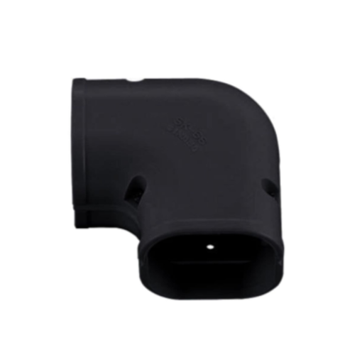 Picture of Inaba Denko 100mm 90Deg Flat Bend - Black