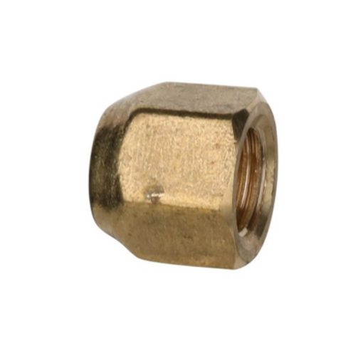 Picture of 1/4" Brass Short Forged Flare Nut