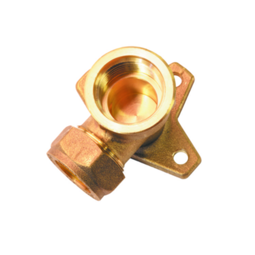 Picture of 15x1/2" CORE Brass Comp Backplate Elbow 617W