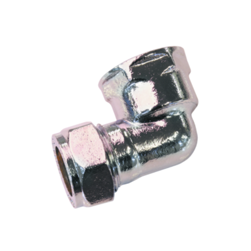 Picture of 15x1/2" CORE Comp Female Elbow Chrome 617CP