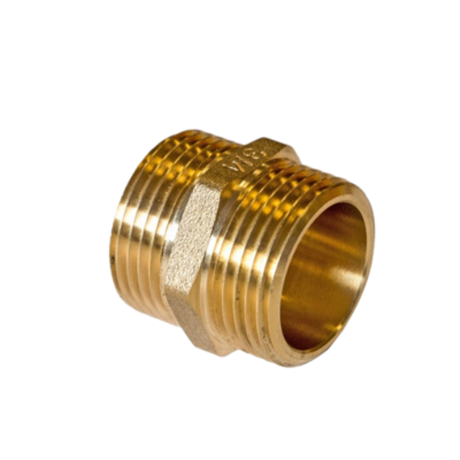 Picture of 1/2" Brass Hex Nipple